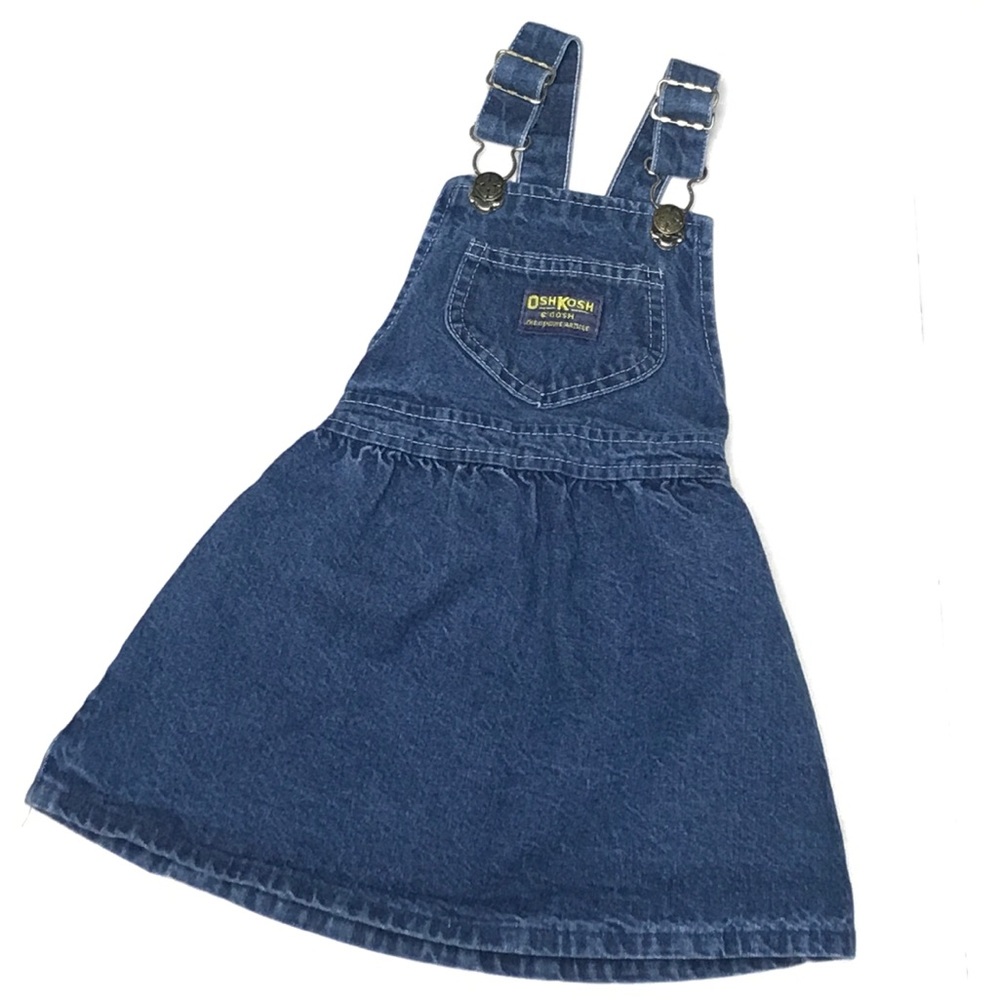 Vintage 2T Oshkosh Suspender Denim skirt